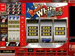 Red White Blue 3 Lines Slots